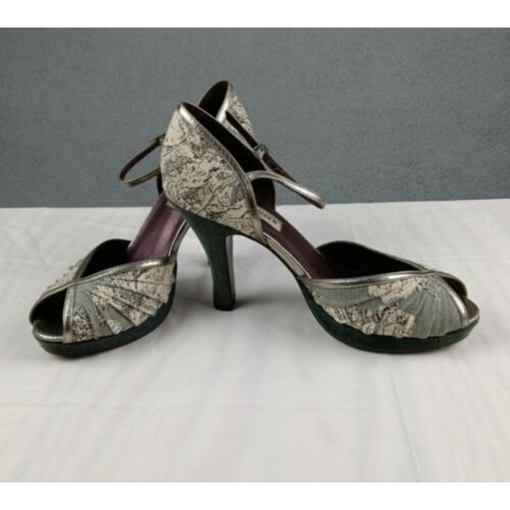 Steve Madden Size 7.5M Women's Magnolia Dress Pumps High Heels Open Toe Shoes
